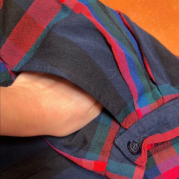 Vintage Pendleton Plaid Women's Skirt - Red and Blue - Picture 6 of 6